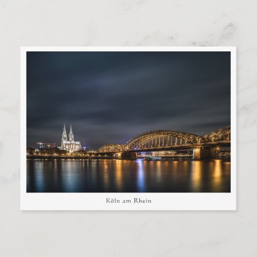 Köln Deutschland Postkarte (Vorderseite)