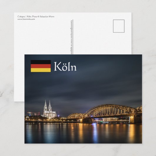 Köln Deutschland Postkarte (Vorne/Hinten)