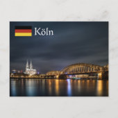 Köln Deutschland Postkarte (Vorderseite)