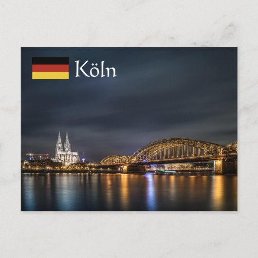 Köln Deutschland Postkarte (Vorderseite)