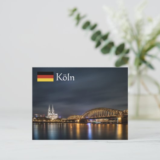 Köln Deutschland Postkarte (Stehend Vorderseite)