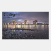 Köln Deutschland Rechteckiger Aufkleber (Vorderseite)