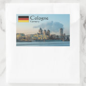 Köln Deutschland Rechteckiger Aufkleber (Tasche)