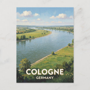 Köln Deutschland Rhein Landschaft 🌊 Postkarte