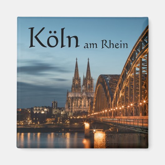 Köln Deutschland Souvenir Magnet (Vorne)