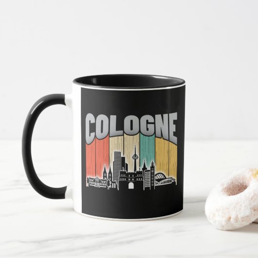 Köln Deutschland Tasse (Mit Donut)