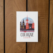 Köln Deutschland Vintag Stadtbild Postkarte