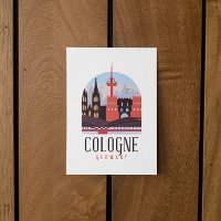 Köln Deutschland Vintage-Stadtansicht Magnet