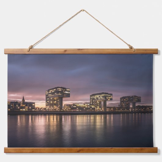 Köln Deutschland Wandteppich Mit Holzrahmen (Vorne)