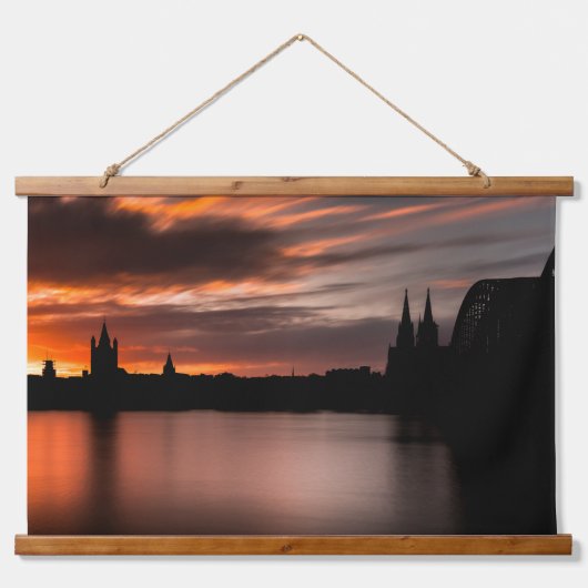 Köln Deutschland Wandteppich Mit Holzrahmen (Vorne)
