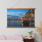 Köln Deutschland Wandteppich Mit Holzrahmen (Schlafzimmer)