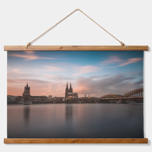 Köln Deutschland Wandteppich Mit Holzrahmen (Vorne)