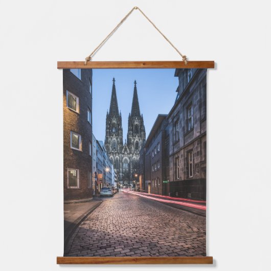 Köln Deutschland Wandteppich Mit Holzrahmen (Vorderseite)