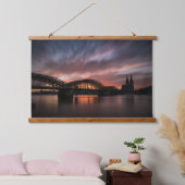 Köln Deutschland Wandteppich Mit Holzrahmen (Schlafzimmer)