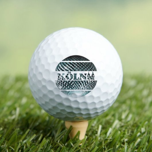 Köln Diskokugel in platin blau Golfball