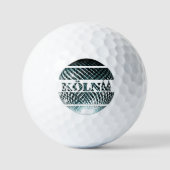 Köln Diskokugel in platin blau Golfball (Vorderseite)