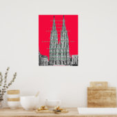 Köln Dome Köln Köln Köln Kölsches Grundgesetz Poster (Küche)