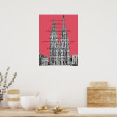 Köln Dome Köln Köln Köln Kölsches Grundgesetz Poster (Küche)