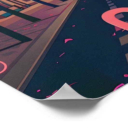 Köln: DomMajestät und Lila Ruhe Poster (Ecke)