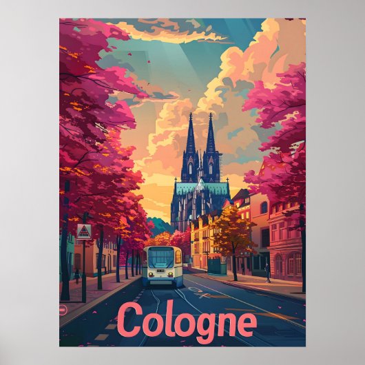 Köln: DomMajestät und Lila Ruhe Poster (Vorne)