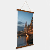Köln Germany Poster Wandteppich Mit Holzrahmen (Gewinkelt)