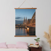 Köln Germany Poster Wandteppich Mit Holzrahmen (Schlafzimmer)
