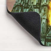 Köln-Kathedrale mit Sonne Mousepad (Ecke)