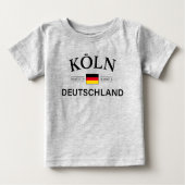 Koln (Köln) Deutschland koordiniert Deutsch Baby T-shirt (Vorderseite)