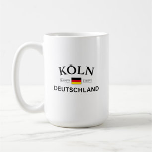 Koln (Köln) Deutschland koordiniert Deutsch Kaffeetasse