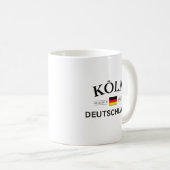 Koln (Köln) Deutschland koordiniert Deutsch Kaffeetasse (VorderseiteRechts)