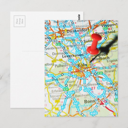 Köln, Köln, Deutschland Postkarte (Vorne/Hinten)