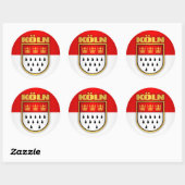 Koln (Köln) Runder Aufkleber (Blatt)