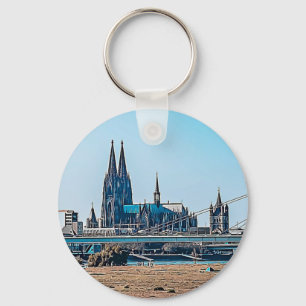Köln Panorama Kölner Dom Schlüsselger Schlüsselanhänger