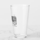 Köln Panorama mit Kölner Dom Trinkglas Glas (Links)