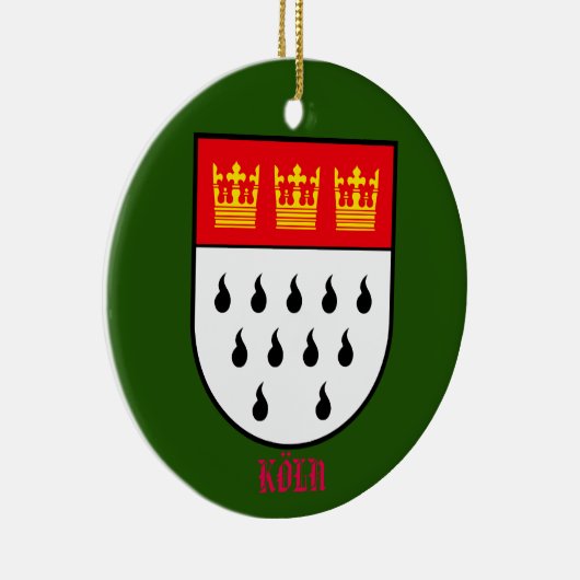 Köln Panorama-Ornament Keramik Ornament (Rechts)