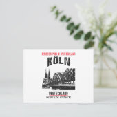 Köln Postkarte (Stehend Vorderseite)
