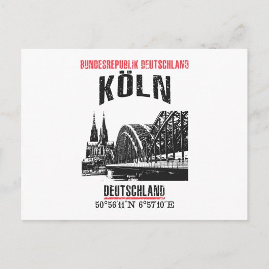 Köln Postkarte (Vorderseite)