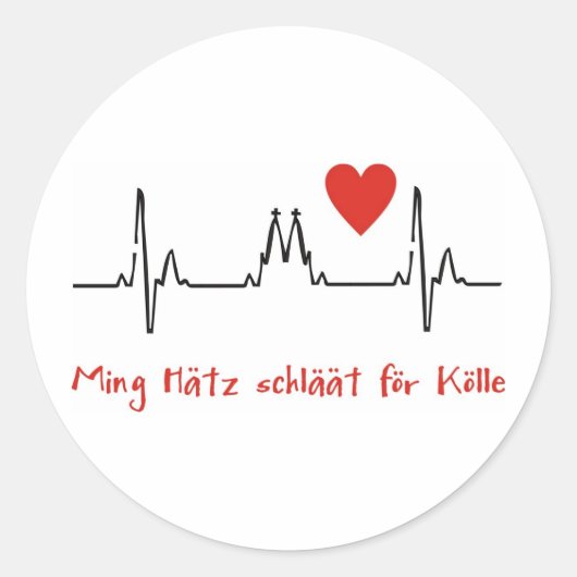 Köln Runder Aufkleber (Vorderseite)