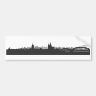 Köln Skyline Aufkleber Autoaufkleber