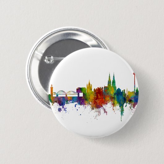 Köln Skyline Button (Vorne & Hinten)