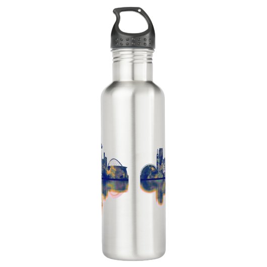 Köln Skyline Edelstahlflasche (Rückseite)