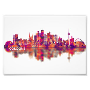 Köln Skyline Fotodruck