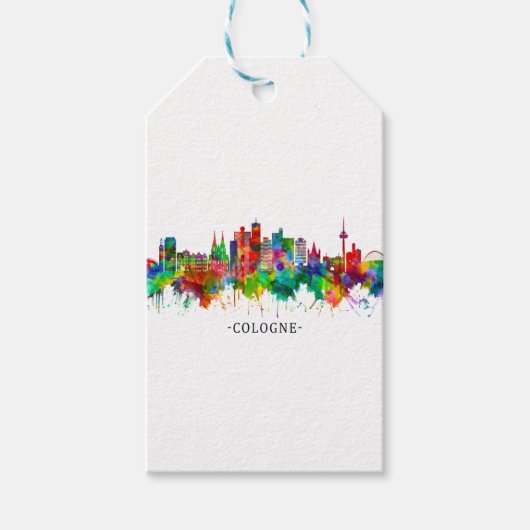 Köln Skyline Geschenkanhänger (Vorderseite)