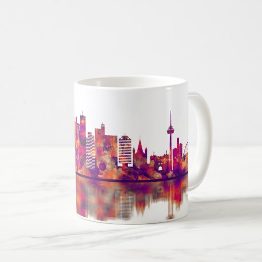Köln Skyline Kaffeetasse (VorderseiteRechts)