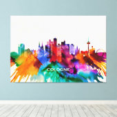 Köln Skyline Leinwanddruck (Insitu (Holzboden))