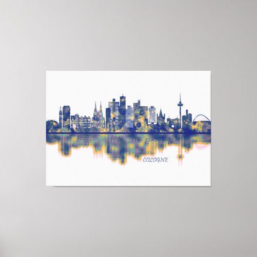 Köln Skyline Leinwanddruck (Vorderseite)