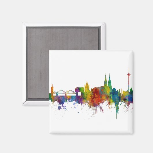 Köln Skyline Magnet (Vorderseite/Rückseite)