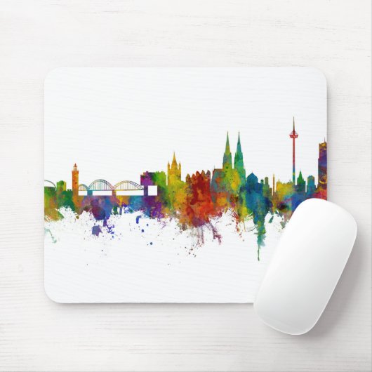 Köln Skyline Mousepad (Mit Mouse)
