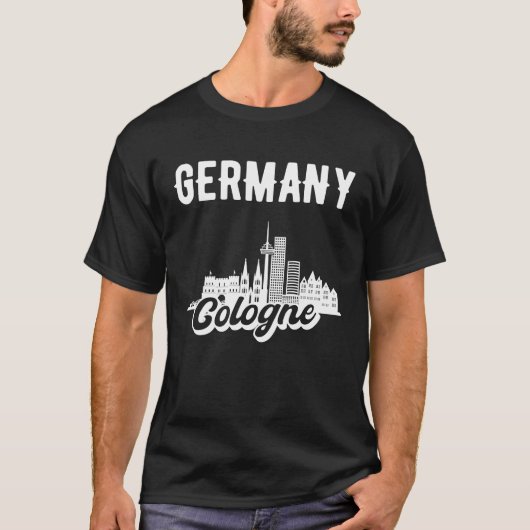 Köln Skyline T-Shirt (Vorderseite)
