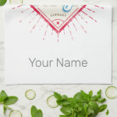 Köln Stadt Deutschland Retro Kathedrale Vintag Geschirrtuch (Gefaltet)